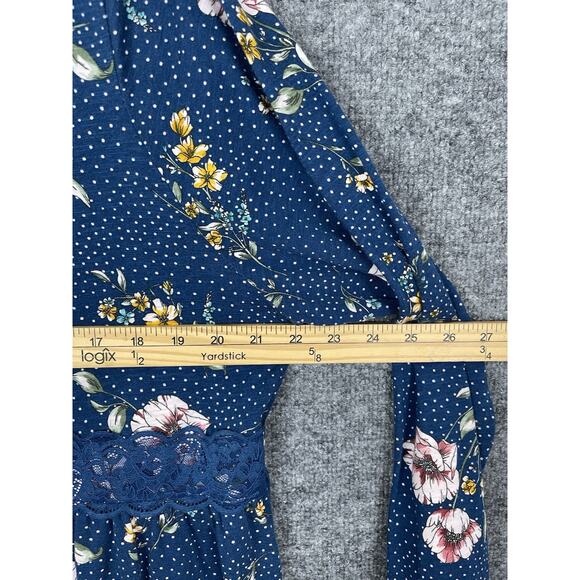 Torrid Boho Cottage Peasant Prairie Lace Empire Floral Women's Top Sz 3 - Picture 7 of 10